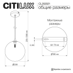 Подвесной светильник Citilux Orton CL202021
