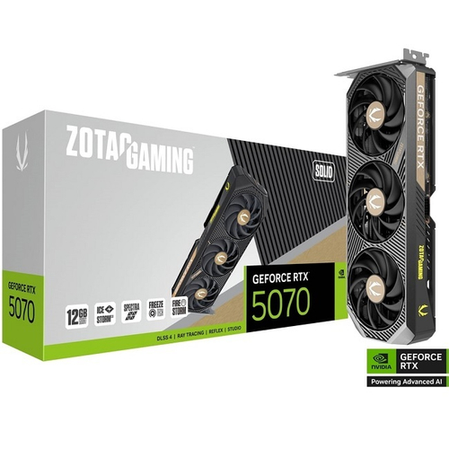 Видеокарта Zotac GeForce RTX 5070 SOLID 12GB (ZT-B50700D-10P)