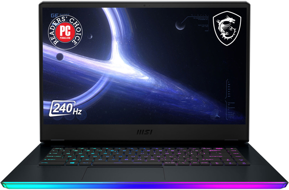 Ноутбук MSI GE66 Raider 11UH-283RU (9S7-154314-283) 15.6;(3840x2160)IPS/ i7-11800H(2.3ГГц)/ 32Гб/ 2Тб SSD/ GeForce RTX 3080 8Гб/ нет DVD/ Win10 / Синий