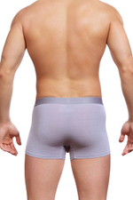 Классические боксеры из ультратонкого ажурного рибана (Размер: M) (Цвет: светло-серый)