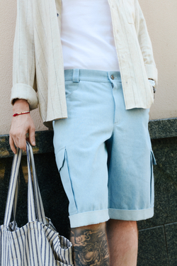 Шорты "Core Cargo" голубые