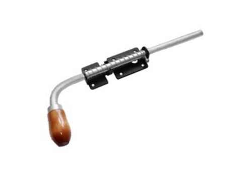 Засов пружинный Домарт  300мм черный d-16мм / 9457