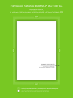 Натяжные потолки 14 м2, 3.1 м2, 6 м2