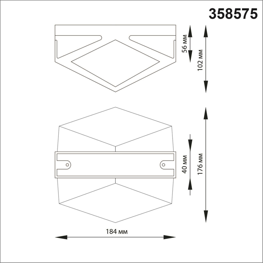 358575 STREET NT21 728 темно-серый Ландшафтный настенный светильник IP54 LED 4000K 12W 85-265V KAIMAS