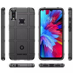 Чехол для Xiaomi Redmi Note 7 (Note 7S, Note 7 Pro) цвет Black (черный), серия Armor от Caseport