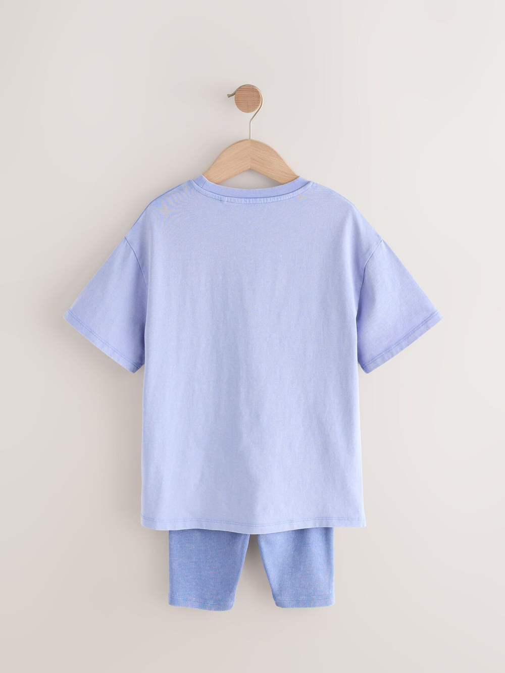 Футболка и шорты-велосипедки в комплекте для девочки Next E45-361, Голубой