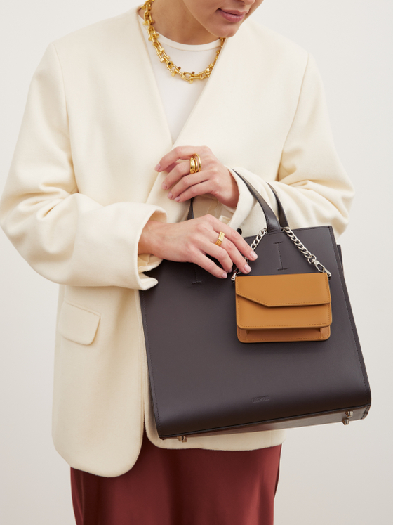 ШОППЕР КВАДРАТНЫЙ Т.КОРИЧНЕВЫЙ