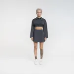 Купить Комплект Dissident Юбка и Кроп-Поло Logo Серые Комплект Dissident Юбка и Кроп-Поло Logo Серые