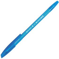 Ручка шариковая BRAUBERG "X-333" NEON, СИНЯЯ, корпус тонированный ассорти, узел 0,7 мм, линия письма 0,35 мм, 142829