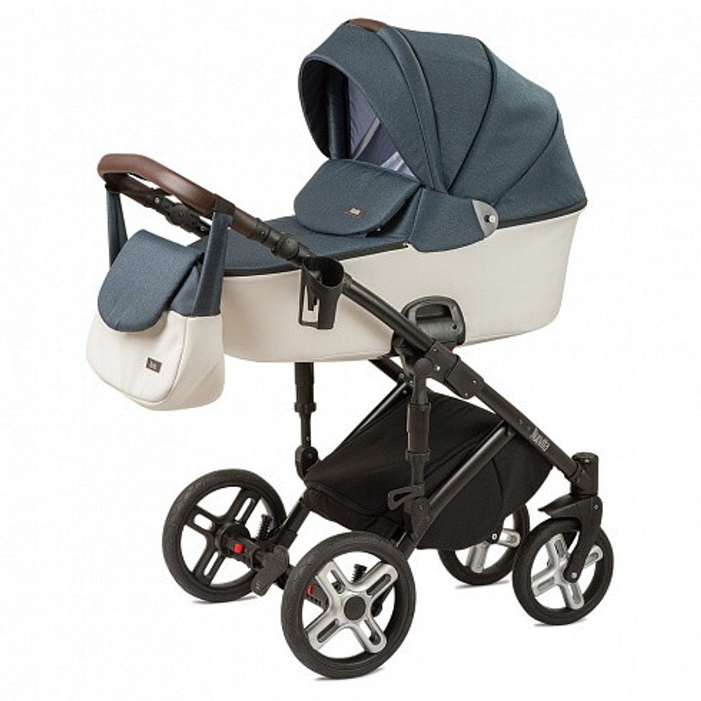 Детская коляска Nuovita Carro Sport 2 в 1 Blu bianco/Сине-белый