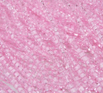 БВ013НН3 Хрустальные бусины квадратные, цвет: розовый прозрачный, размер 3 мм, кол-во: 63-65 шт.