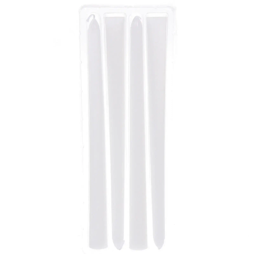 Свеча «Изысканный вечер» (набор 4 шт) 2,2*25 см, Белый