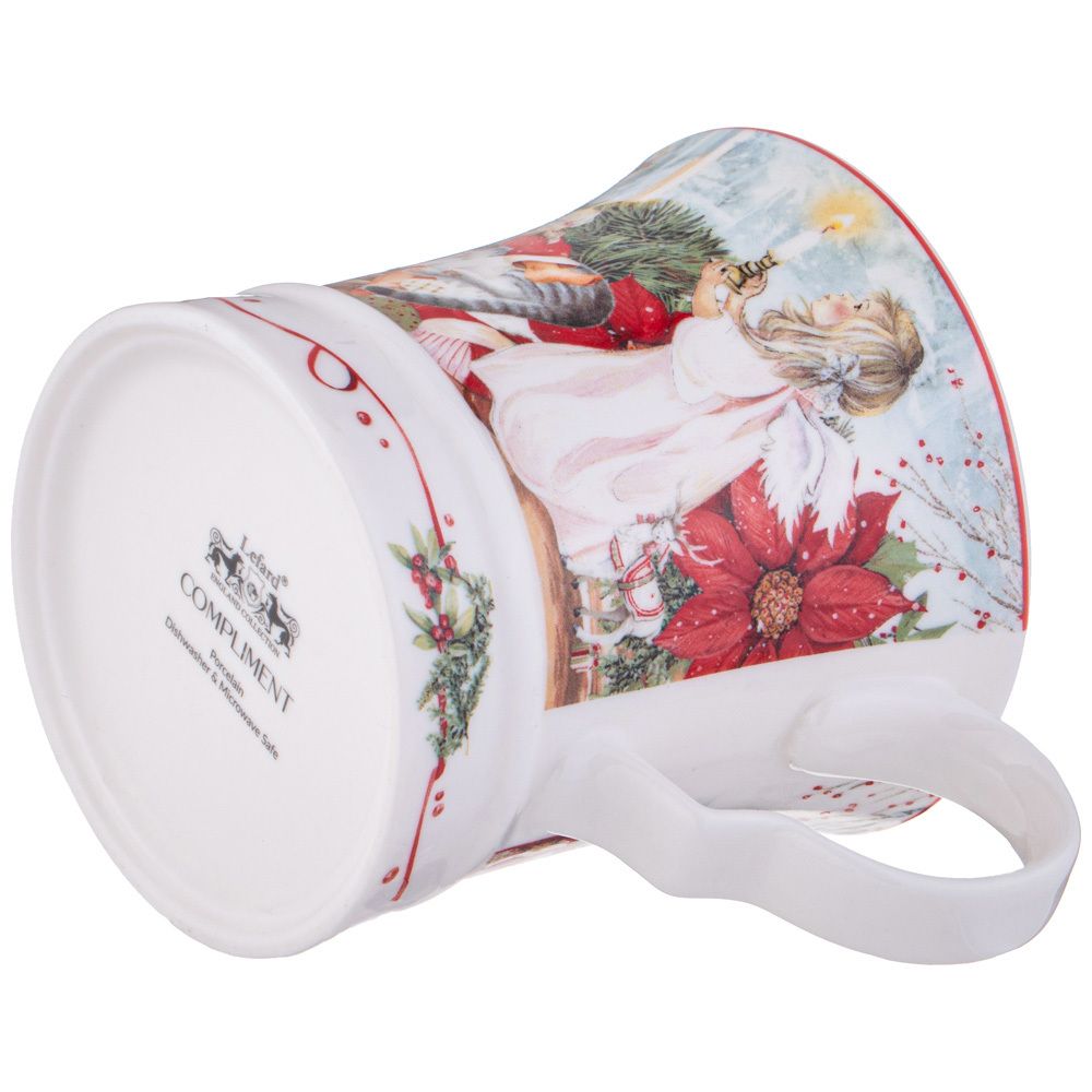 КРУЖКА LEFARD "CHRISTMAS" 320 МЛ ПУАНСЕТТИЯ (КОР=36ШТ.)