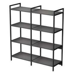 10ССД.4.600 Стеллаж средний двойной 4 полки (1180*400*1328)