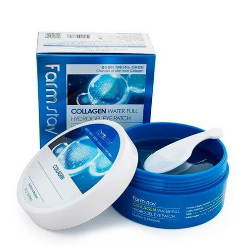 Гидрогелевые патчи c коллагеном для кожи глаз FarmStay Collagen Water Full Hydrogel Eye Patch, 60шт