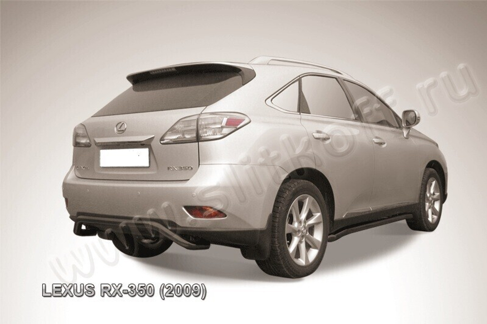 Защита заднего бампера Lexus RX-350 (2008-2012) d57 скоба серебристая