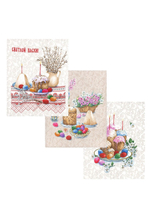 Набор кухонных полотенец, 3 шт , 45х60 см , рогожка