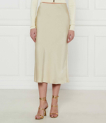 Сатиновая юбка Patrizia Pepe - бежевый(8G0420 A459)