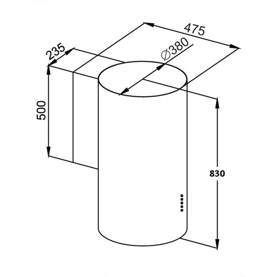 Вытяжка MAUNFELD Lee Wall 39 медный