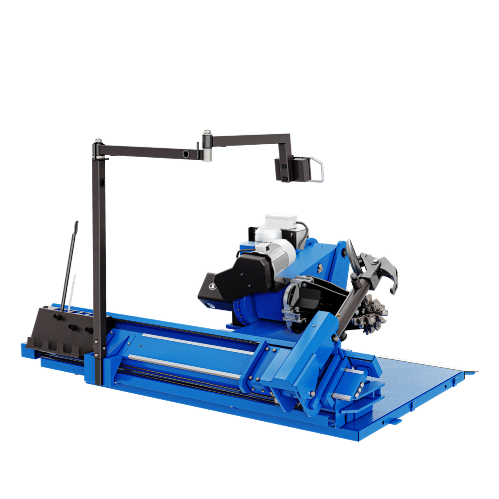 Грузовой шиномонтажный станок ГШС-516К Синий RAL5017