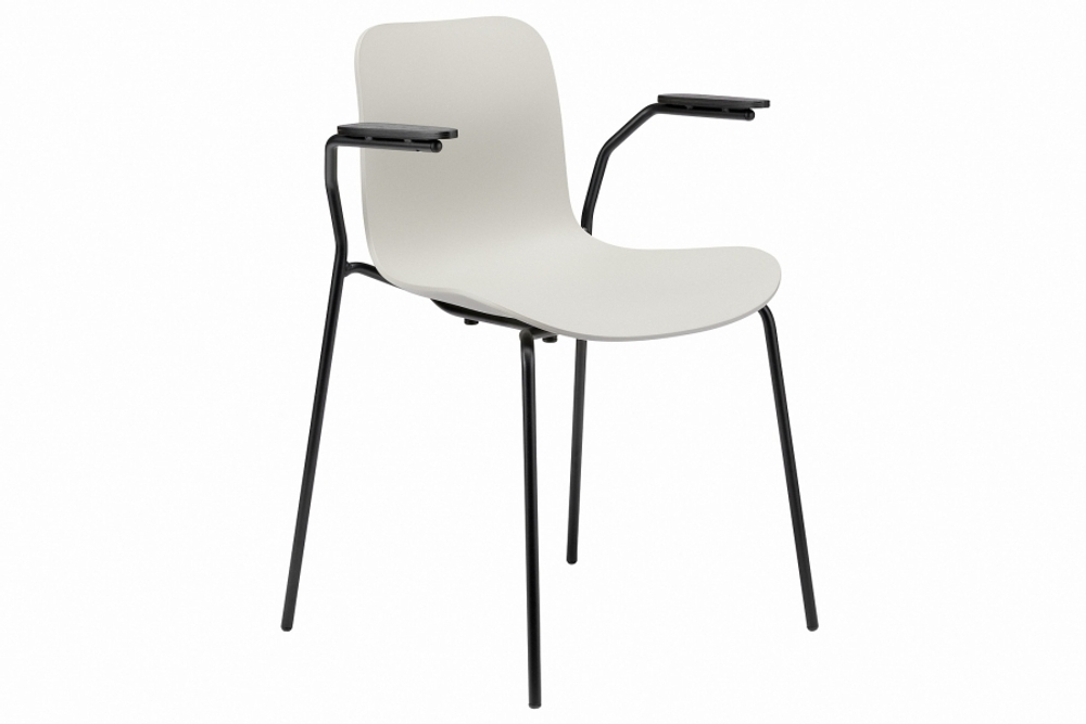 Обеденный стул Langue Stack с подлокотниками