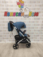 Коляска прогулочная Baballo Future 2024 синий (белая рама)