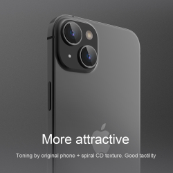 Защитное стекло (2шт) от Nillkin на камеры для смартфона iPhone 15 и 15 Plus, серия CLRFilm Camera Tempered Glass