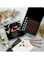 Подарочный набор карандашей и акварельных красок