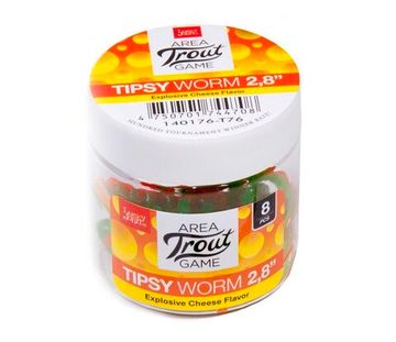 Слаги съедобные LJ Pro Series TIPSY WORM 2,3in (5,84 см), цв. T76, 12 шт.