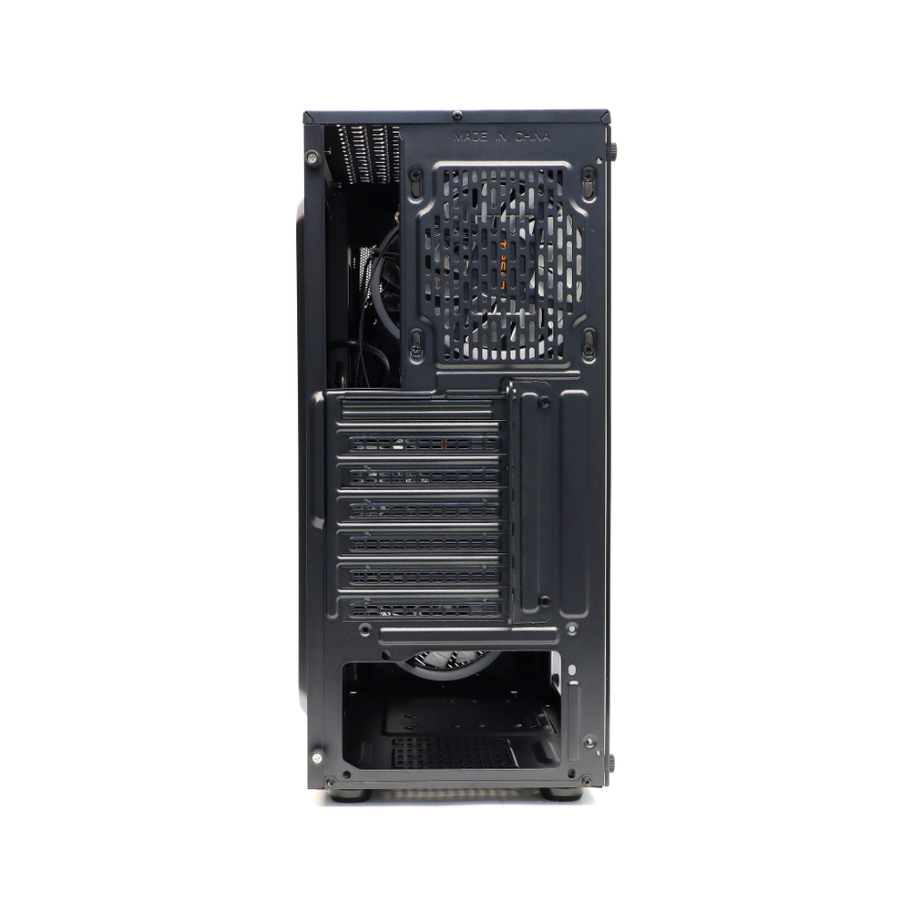 Корпус TESLA TSL-100, Без БП, ATX, RGB, чёрный, 4xRGB FAN, 2xUSB2, 1xUSB3, бок: закалённое стекло (TSL-100-4FB-RGB)