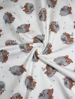 Пеленка Лесной ёжик фланель 90*130 RinaAmari