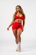 Шорты High Waisted Push-Up Shorts TOTALLY SEAMLESS 304 Красные