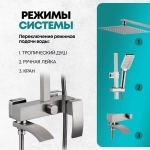 Душевая система Grocenberg GB7007-1 Никель