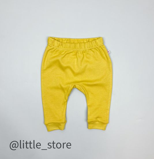 Штанишки хлопковые "Улыбка" желтые