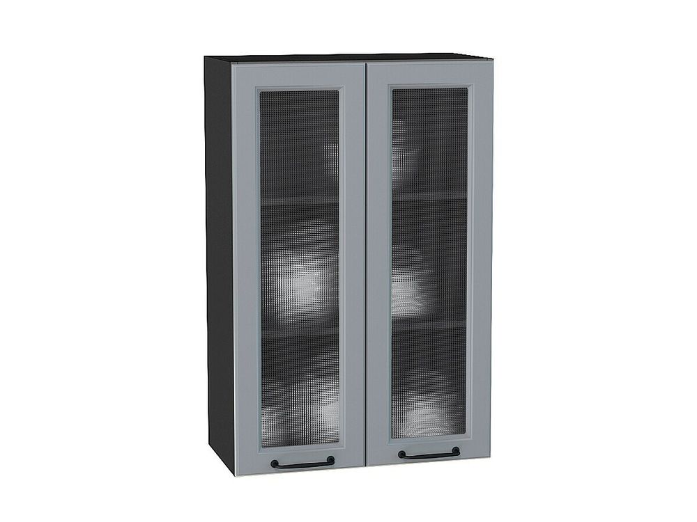 Шкаф верхний с 2-мя остекленными дверцами Ницца