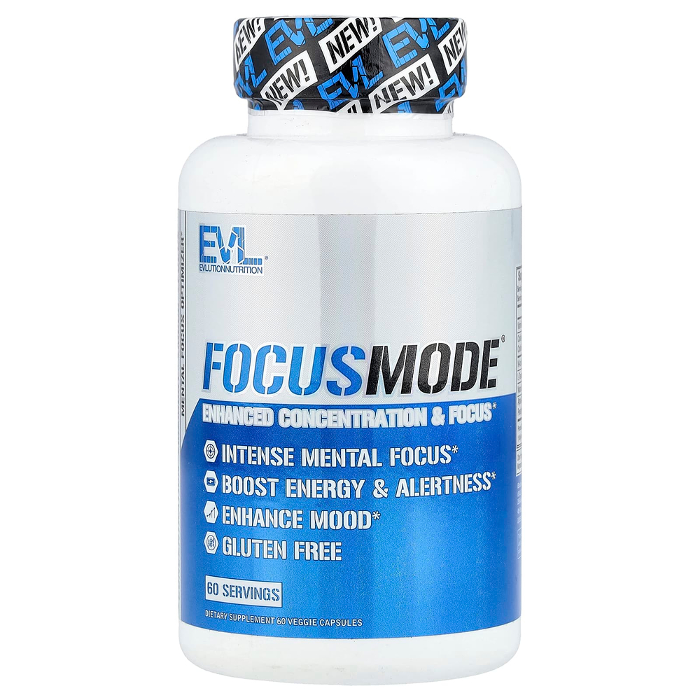 EVLution Nutrition, FocusMode®, 60 растительных капсул