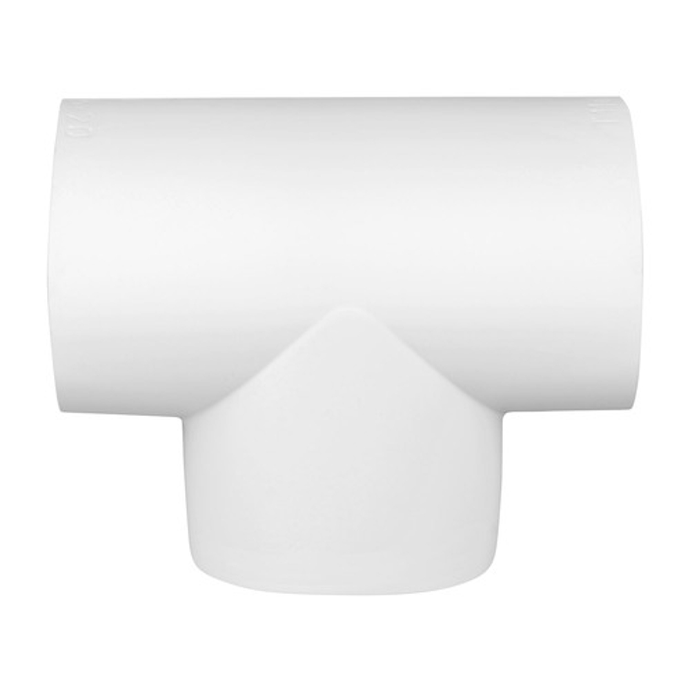 Тройник 90° из ПВХ (PVC) серого цвета равнопроходной и переходной (Основа PVC RS 590) K-FLEX PVC SE 90-3S