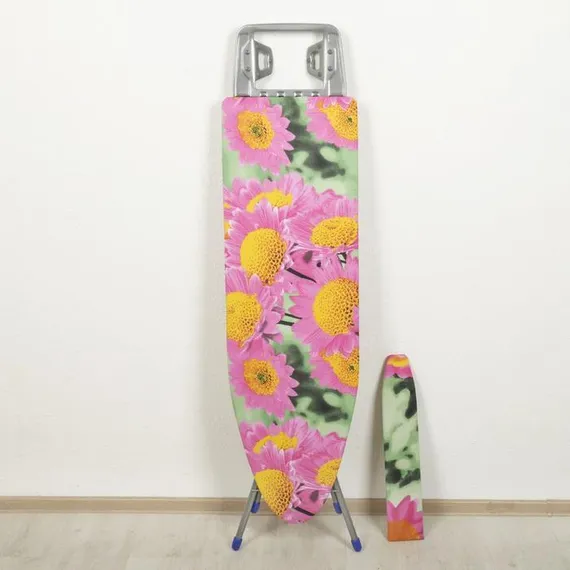 Доска гладильная Nika «Белль Классик 2», 112×34,5 см, два положения высоты 70, 80 см, европодставка, МИКС