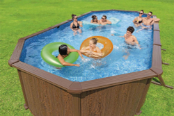 Стальной бассейн Bestway Hydrium Pool Set 732х366х132 см + песочный ф/насос 5678 л/ч, лестница, тент, подстилка (561CW BW)