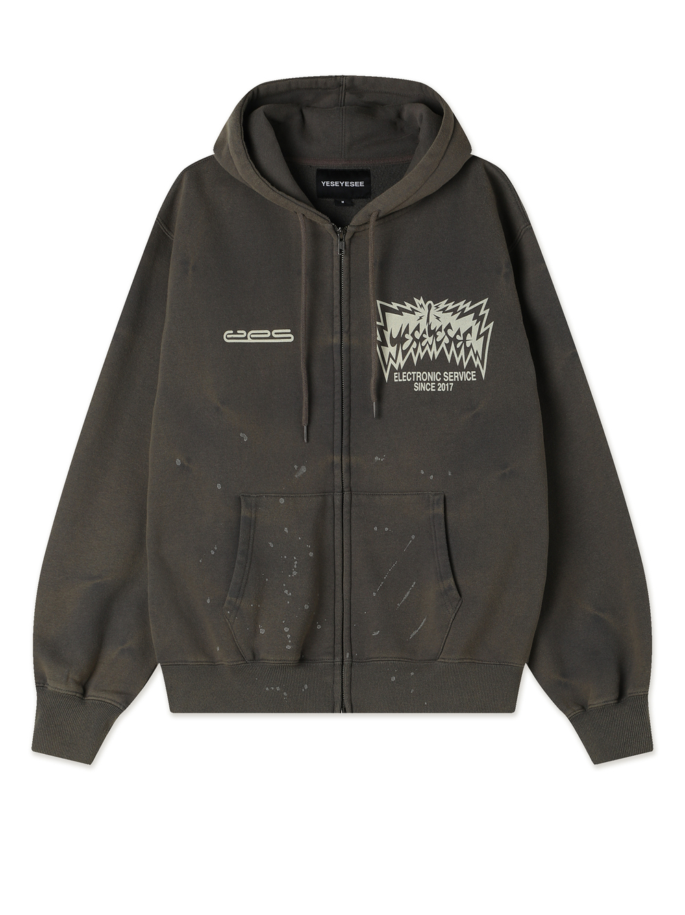 Мужская Толстовка Y.e.s Painted Zip Up