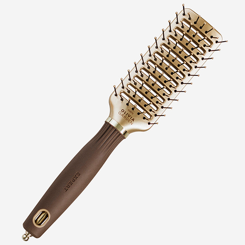 Olivia Garden Expert Style Vent Nylon Bristles Gold&Brown