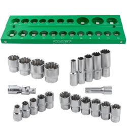 Головки, набор 22пр., 1/2'' (универс.профиль) RockForce RF-50221(Q)(6)