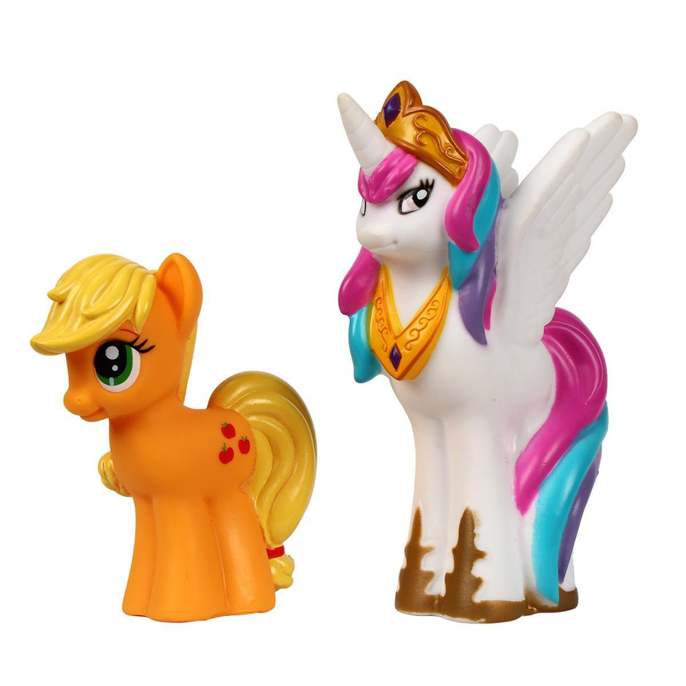 Набор игрушек для купания "Мой маленький пони" 2шт. ПВХ, пакет Капитошка 171R-PVC (Играем вместе)