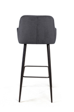 Стул барный Robert, бархат серый 27