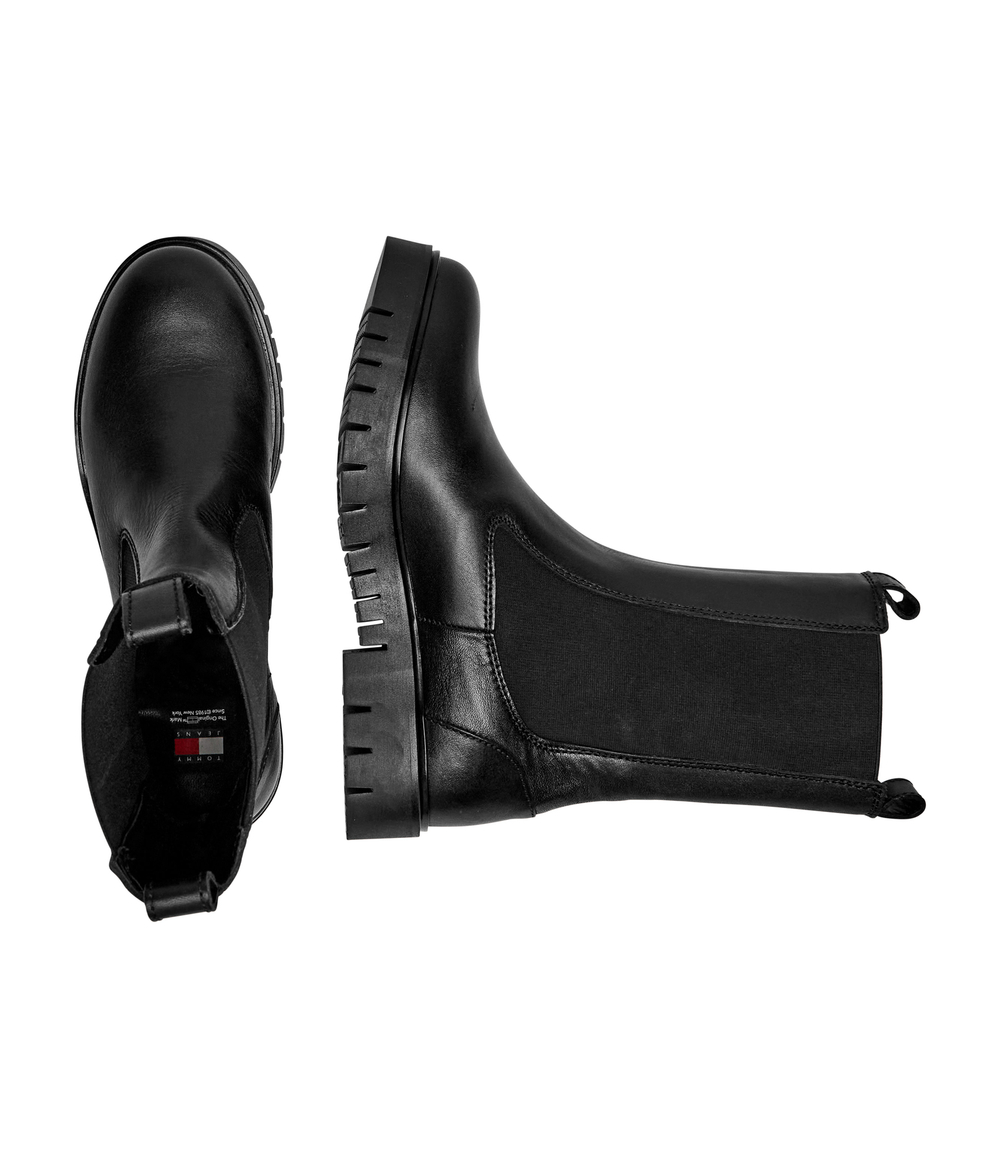 Кожаные челси Tommy Jeans - черный(EN0EN02625)