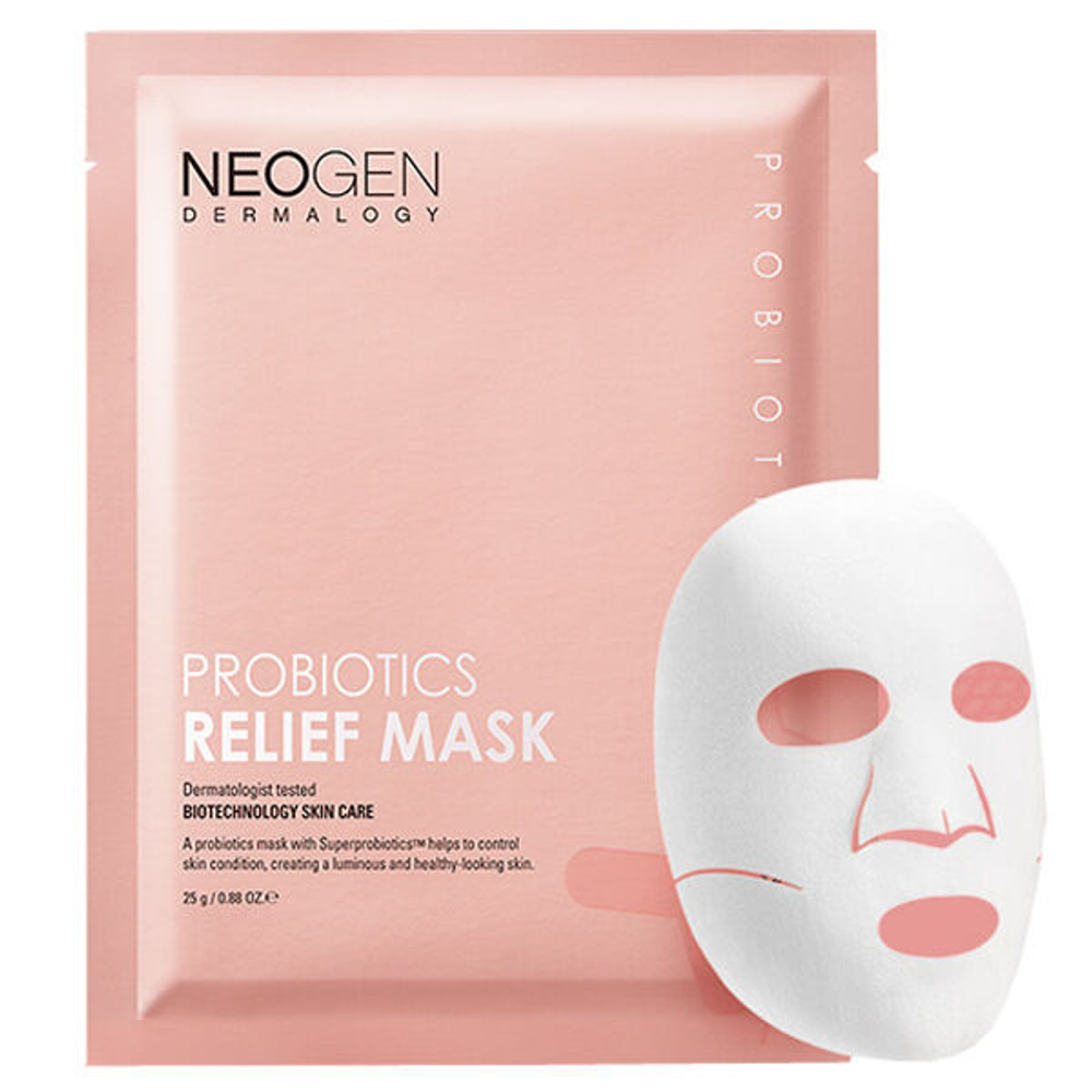Восстанавливающая маска с пробиотиками и пептидами NeoGen Dermalogy Probiotics Relief Mask, 25гр