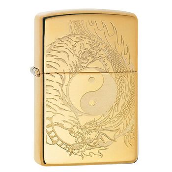 Зажигалка ZIPPO Classic с покрытием High Polish Brass (49024)
