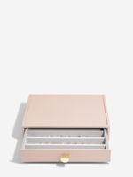 Органайзер для украшений и часов со стеклянной крышкой Stackers Classic Jewellery Box, 4 секции - White Pebble (White Pebble / серый / White Pebble / 500)