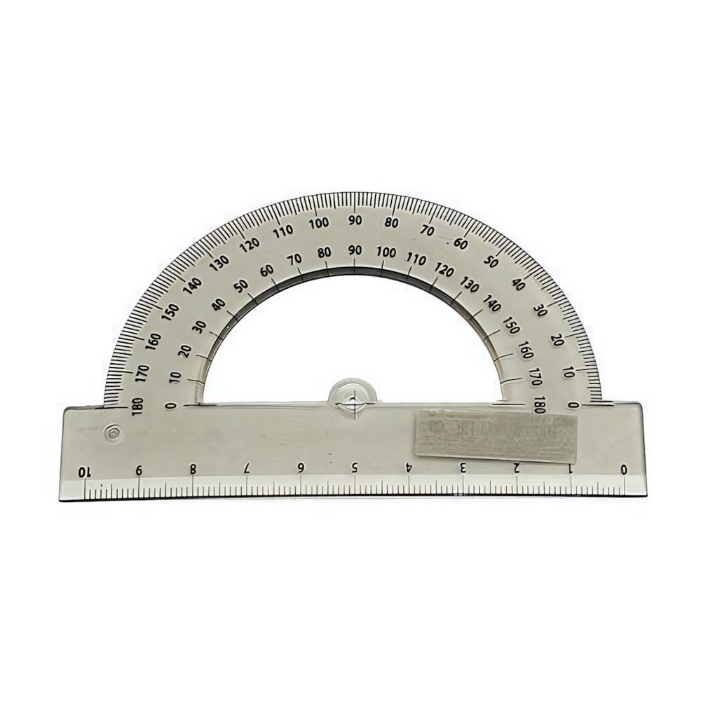 Транспортир прозрачный 10 см (ТР-6015), кратно 20 (Проф-Прогресс)