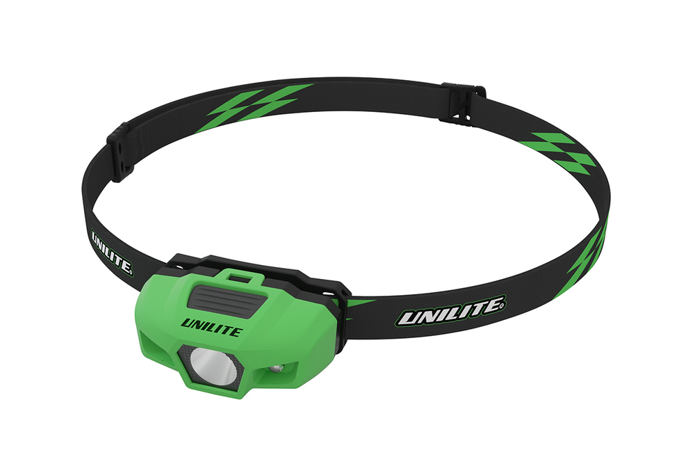 UNILITE SPORT-H1 - Спортивный налобный фонарь (зеленый корпус), 175 Lm,